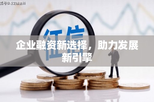 雾峰企业融资新选择，助力发展新引擎