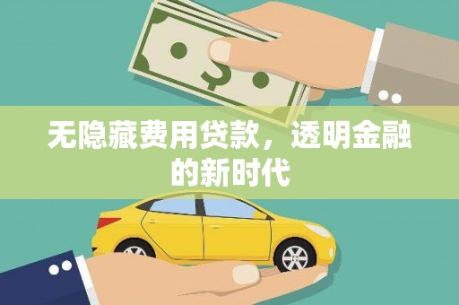 雾峰无隐藏费用贷款，透明金融的新时代