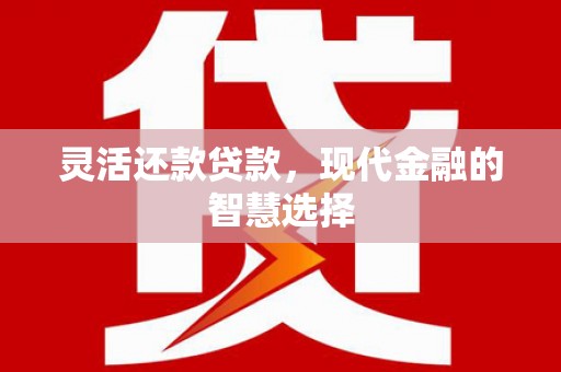 雾峰灵活还款贷款，现代金融的智慧选择