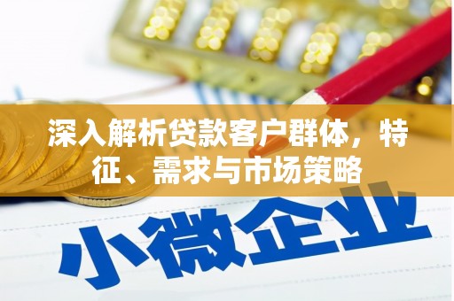 雾峰深入解析贷款客户群体，特征、需求与市场策略