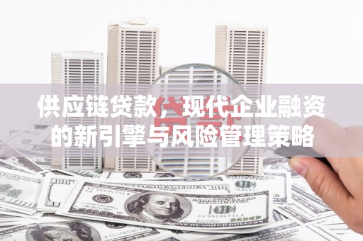 雾峰供应链贷款，现代企业融资的新引擎与风险管理策略