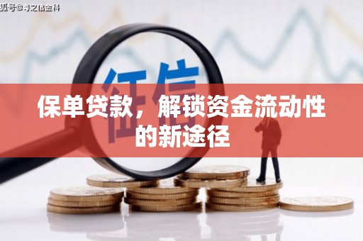 雾峰保单贷款，解锁资金流动性的新途径