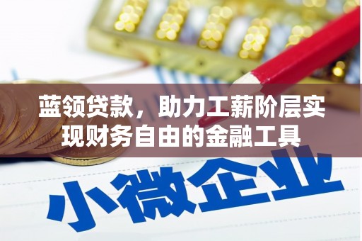 雾峰蓝领贷款，助力工薪阶层实现财务自由的金融工具