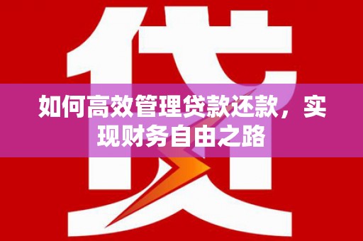 雾峰如何高效管理贷款还款，实现财务自由之路