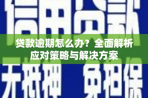 雾峰贷款逾期怎么办？全面解析应对策略与解决方案