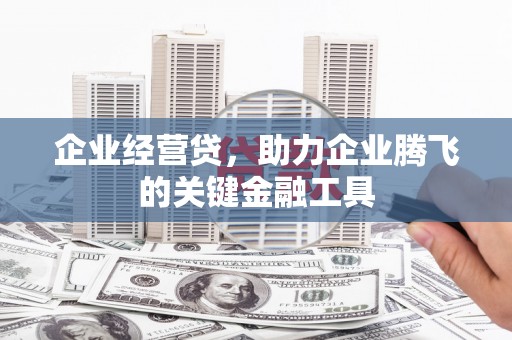 雾峰企业经营贷，助力企业腾飞的关键金融工具
