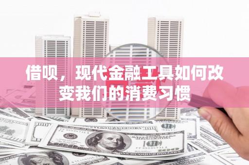 雾峰借呗，现代金融工具如何改变我们的消费习惯