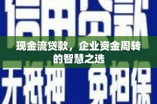 雾峰现金流贷款，企业资金周转的智慧之选
