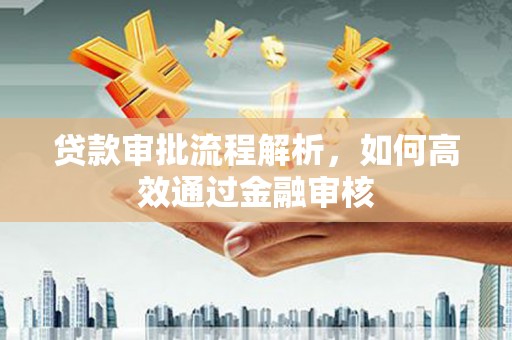 雾峰贷款审批流程解析，如何高效通过金融审核