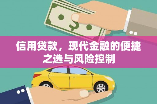 雾峰信用贷款，现代金融的便捷之选与风险控制