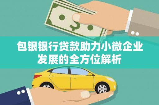 雾峰包银银行贷款助力小微企业发展的全方位解析