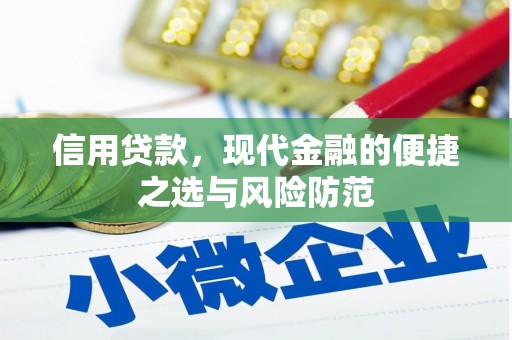 雾峰信用贷款，现代金融的便捷之选与风险防范