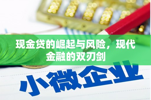 雾峰现金贷的崛起与风险，现代金融的双刃剑