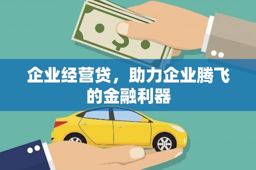 雾峰企业经营贷，助力企业腾飞的金融利器