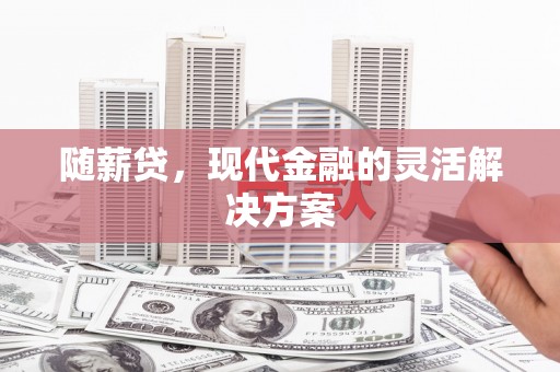 雾峰随薪贷，现代金融的灵活解决方案