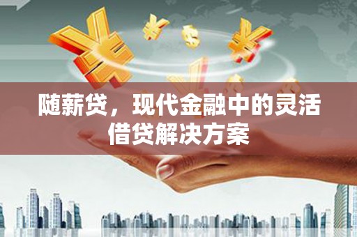 雾峰随薪贷，现代金融中的灵活借贷解决方案