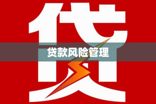 雾峰贷款风险管理