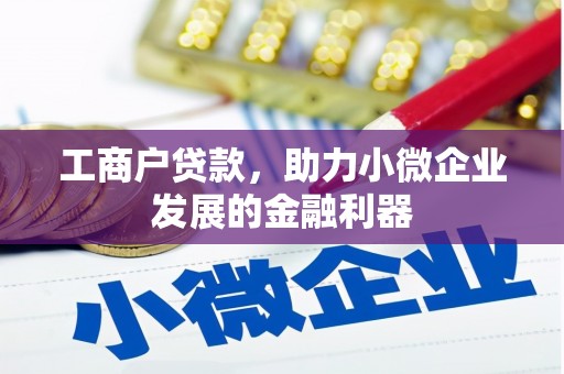 雾峰工商户贷款，助力小微企业发展的金融利器