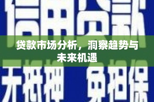 雾峰贷款市场分析，洞察趋势与未来机遇
