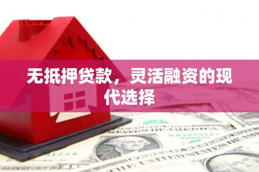 雾峰无抵押贷款，灵活融资的现代选择