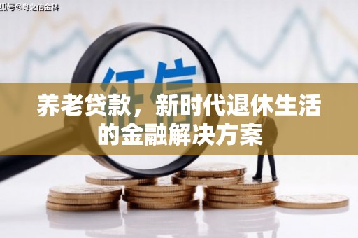 雾峰养老贷款，新时代退休生活的金融解决方案