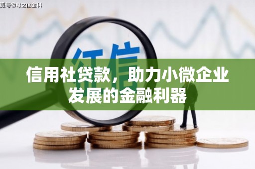 雾峰信用社贷款，助力小微企业发展的金融利器