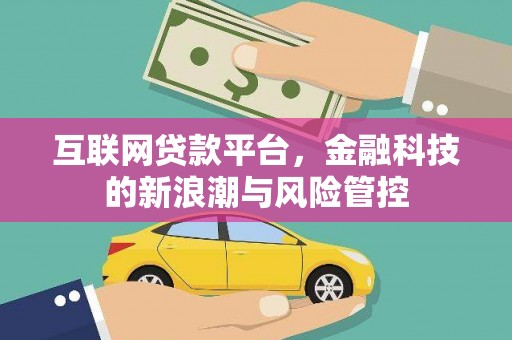 雾峰互联网贷款平台，金融科技的新浪潮与风险管控