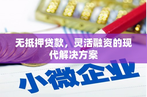 雾峰无抵押贷款，灵活融资的现代解决方案
