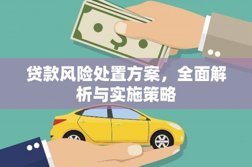 雾峰贷款风险处置方案，全面解析与实施策略